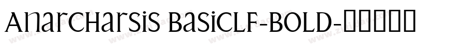 Anarcharsis BasicLF-Bold字体转换